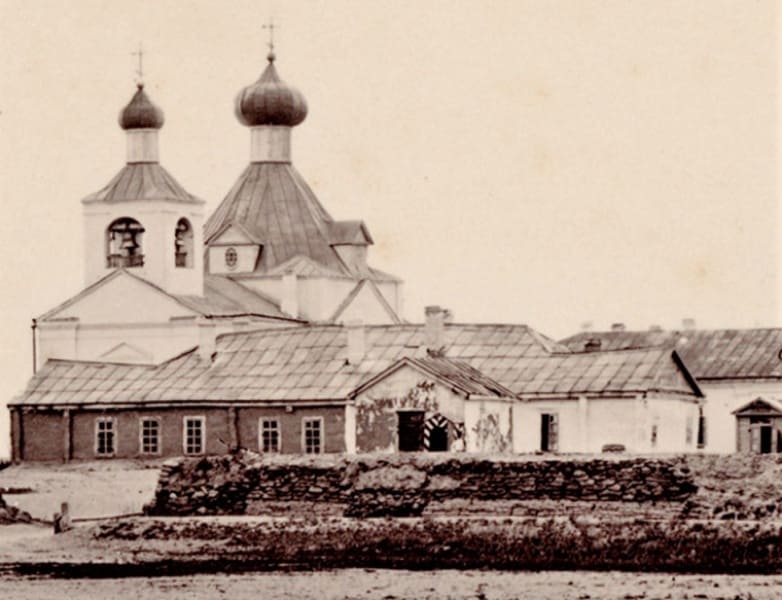 Николай Креков. Церковь во имя святого Сергия Радонежского в Сергиополе, построенная в 1857 году, освящена в 1859 году. 1870 г.