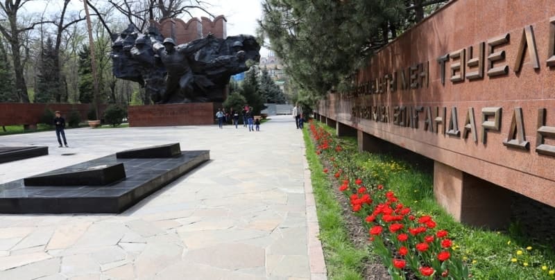 Glory Memorial in the Park of 28 Panfilov Guardsmen.