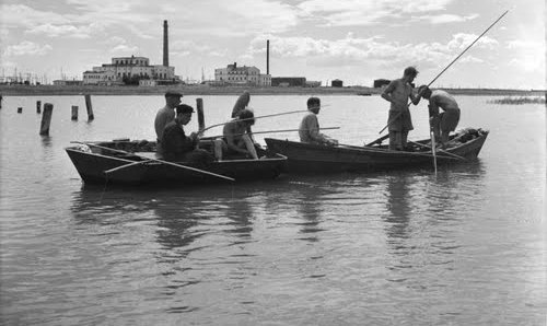 Kulsary, Lake Kamyskul - 1956.