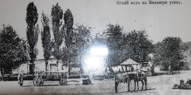 Общий вид на Большую улицу. Конец XIX начало XX века. Автор фотографии неизвестен.