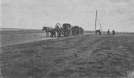 Steppe south of Semipalatinsk. Professor Vasily Sapozhnikov’s expedition "From Tomsk to Semirechye." Photograph by V. Sapozhnikov. 1904.