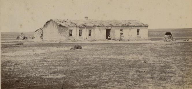 Juz-Agach Picket. Semirechye Region. Juz-Agach Picket. From the series "Views and Types of the Semirechye Region and the Kulja District" (1877–1878). Photographer: Nikolai Avskentievich Krekov.