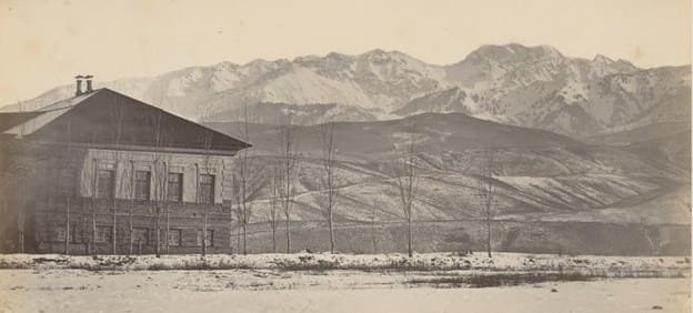 Verny. N. A. Krekov. Alatau Mountains, viewed from south side ofcity of Verny. 1877-1878.