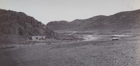 Arganaty Picket. N. A. Krekov. Road in the Arganaty Gorge. 1877-1878.