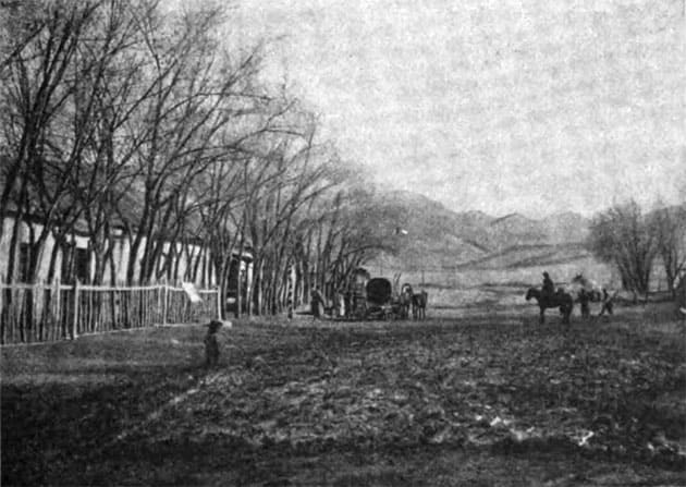 Abakumovsky. Abakumovskaya Cossack Village (Semirechye Region). Professor Vasily Sapozhnikov’s expedition "From Tomsk to Semirechye." Photograph by V. Sapozhnikov. 1904