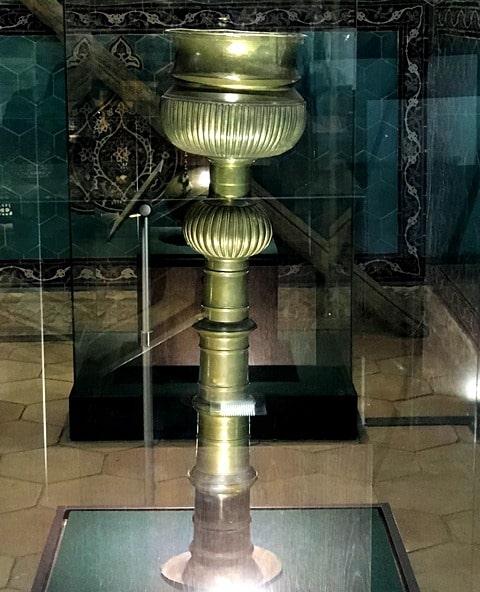 Lamps in the mausoleum of Ahmed Yasawi. Photo by Alexander Petrov.