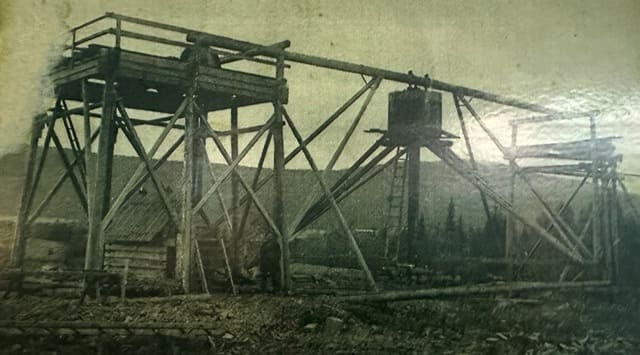 Начало строительства Жезказганских шахт.