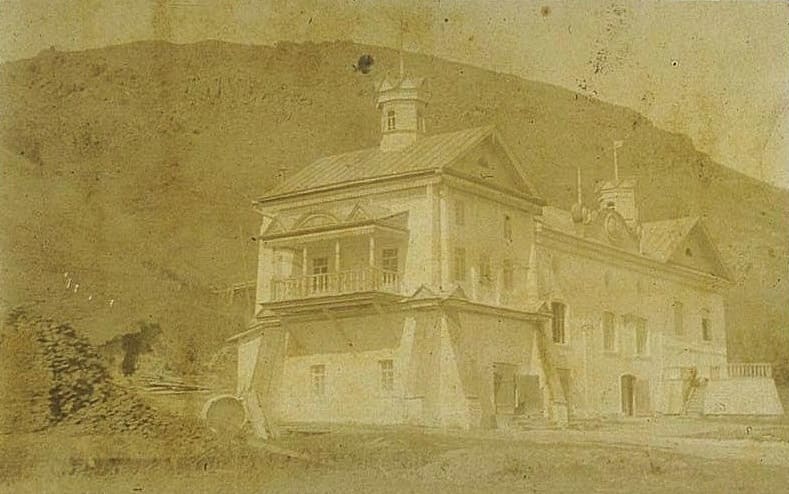 Wine and vodka factory of merchant Pugasov in Lepsinsk. Around 1900. Photographer unknown.
