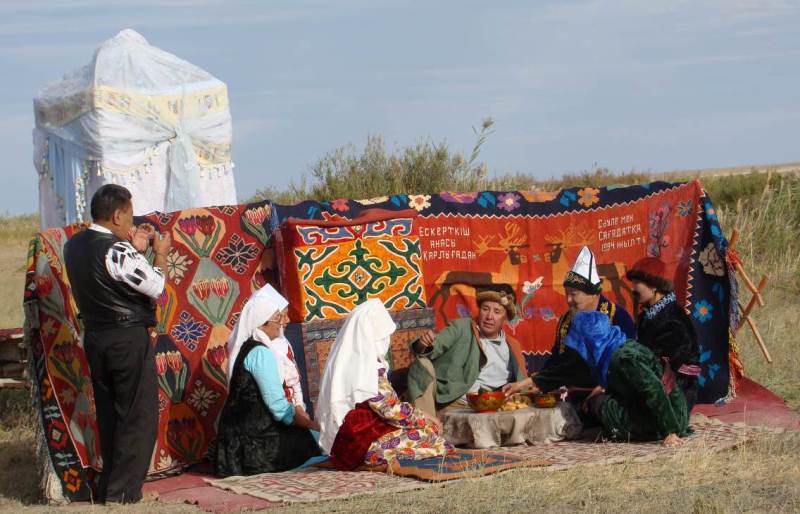 The play "Unhappy Zhamal". The village of Torgai. 2010