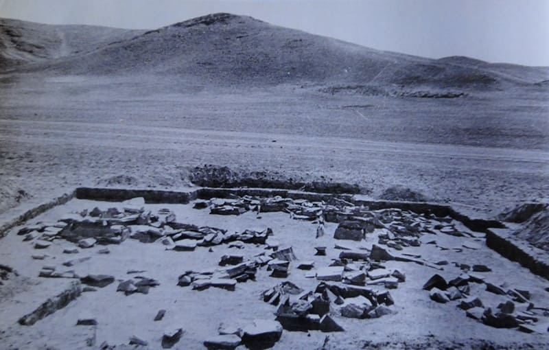 Karakuduk burial ground. Tamgaly valley. Photographer A. A. Popov. 1957.