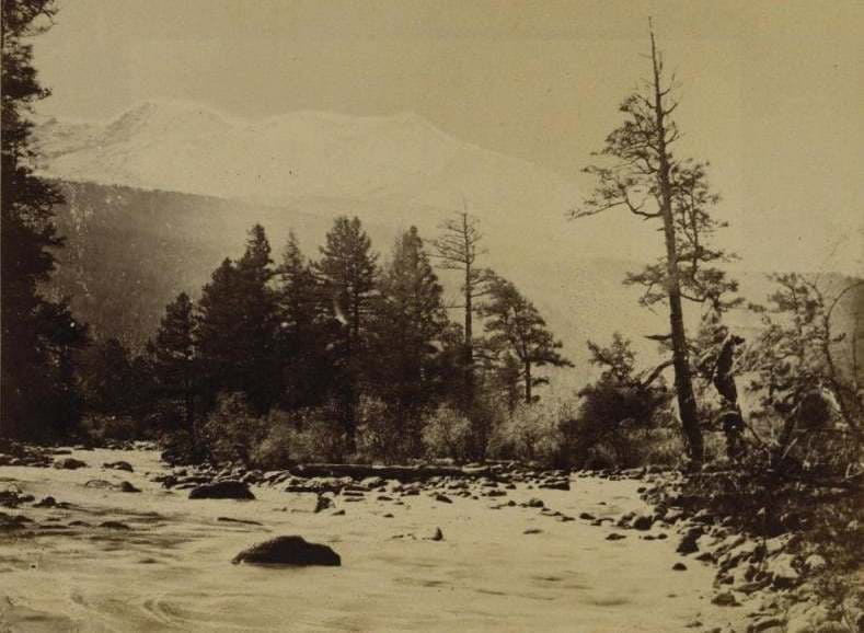 Река Чиндагатуй. Фотография Л. К. Полторацкой. 1870-е годы.