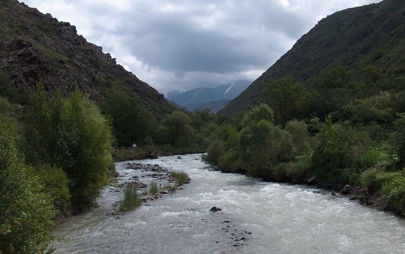 Aksu Canyon and Aksu River.