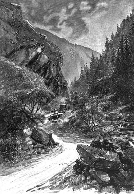 The Ulba Gorge. Photographs by J. Kennon, drawings by J. Frost in 1885, taken from the archive of George Kennan. https://rus-turk.livejournal.com/354668.html