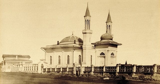 Главная мечеть в Семипалатинске. 1870-ые годы.
