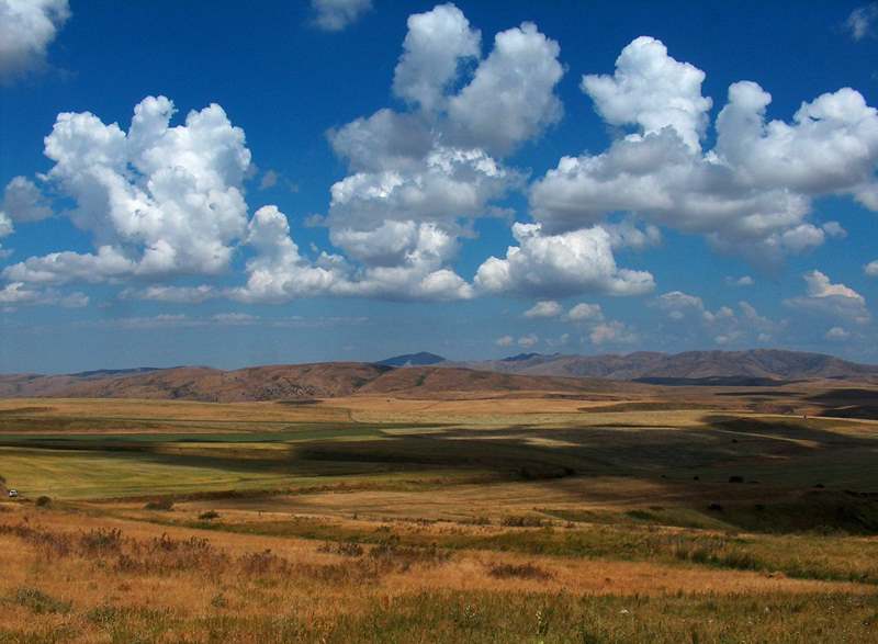Iirsu Plateau in Aksu-Zhabagly Nature Reserve.