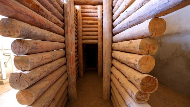 The Third Besshatyr burial mound, located at an altitude of 679 m. a. s. l., is located in the western part of the Besshatyr burial ground.