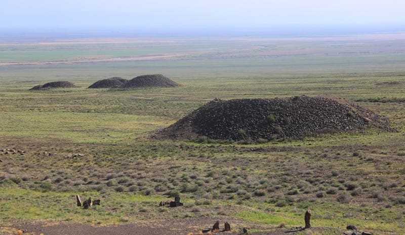Курганы южной группы Бесшатыр.