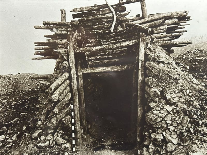 Царская усыпальница. VIII в. До н. э. Могильник Бесшатыр. Семиречье. Фотография из центрального музея г. Алматы.