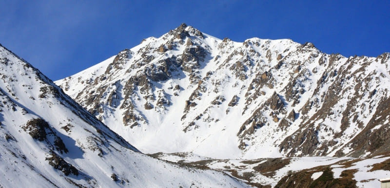 Peak Tourist. View from the Big Almaty Lake.