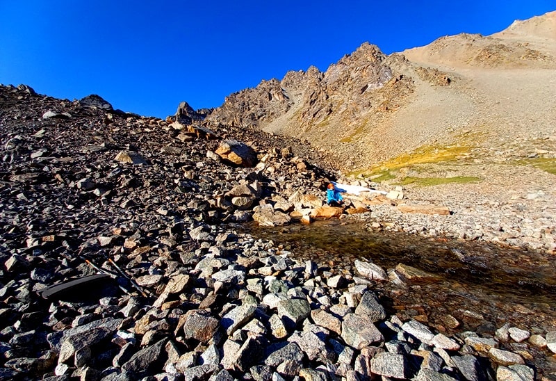 The source of the Wild River, which flows into Lake Scotland.