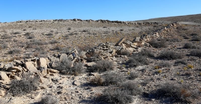 Arans (ancient hunting enclosures) on eastern cliff of reserve.