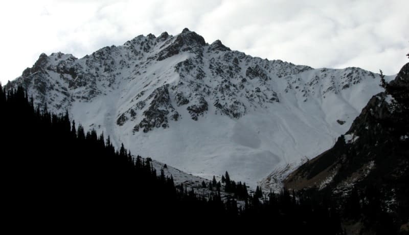Northern slope of Terskey Ala-Too ridge.