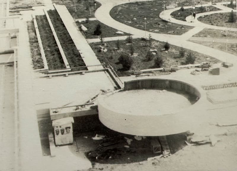 View from the 6th floor of the main building.