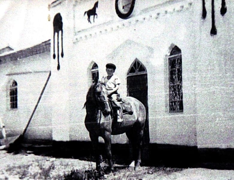 Issyk-Kul stud farm #54. Young rider. 1930s. Photographer unknown.