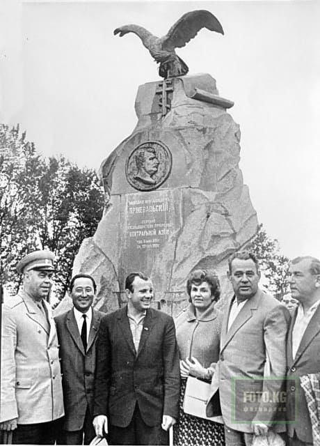 Yuri Gagarin visited Kyrgyzstan in August 1964. One of his visits included a trip to the Przhevalsky Museum.