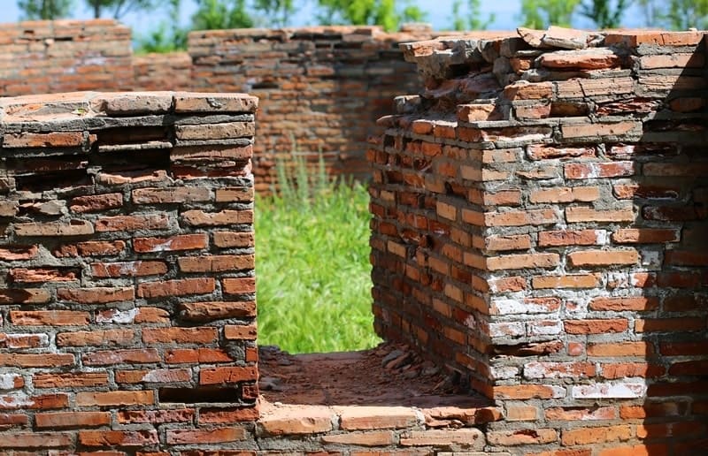 Foundations of mausoleums.