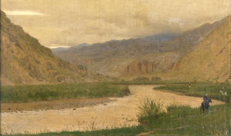 Barskoon Passage. 1872 Artist Vasily Vasilyevich Vereshchagin (1842 - 1904).