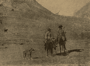 Marmot hunters on the syrt highlands of the Central Tian Shan. The photograph was taken by the renowned Soviet geobotanist, geographer, and explorer Kirill Vladimirovich Stanyukovich. The image was captured during his expeditions and published in his famous popular-science book “Across the Central Tian-Shan”. 1950, Geografgiz.