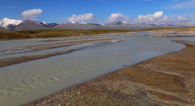 Valley and river Western Aksai.