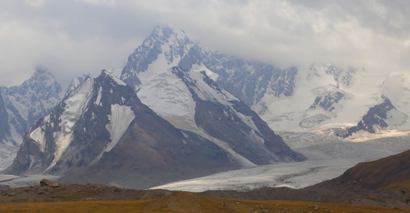 Kyzyl-Asker West Glacier is one of those rare corners where nature preserves a pristine harmony of cold, light, and silence. 