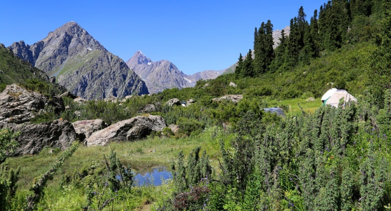 The "Sirota" valley in the Ala-Kel gorge.