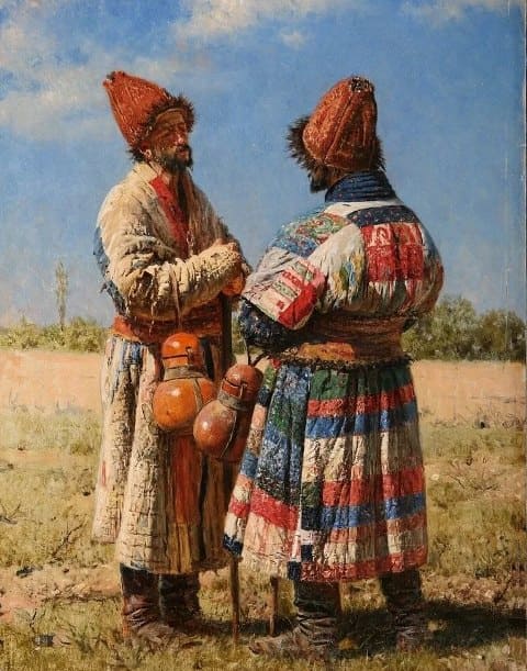 Vasily Vereshchagin. "Durvan Dervishes." 1869-1870
