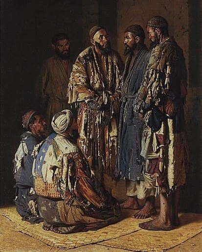 . V. V. Vereshchagin. "Politicians in an Opium Shop." Tashkent. 1870