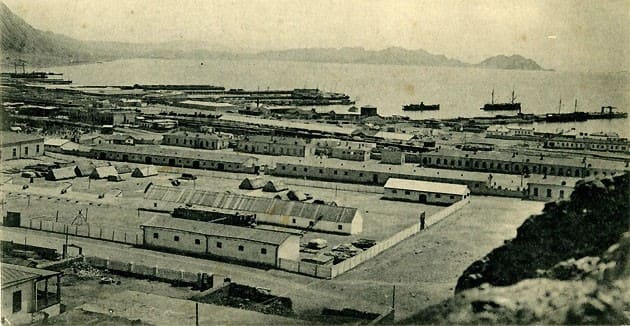 Krasnovodsk. View of the station and pier.