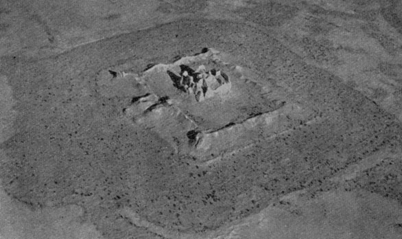 Yakke Parsan is one of the most interesting buildings of the Afrigid period. View from above.