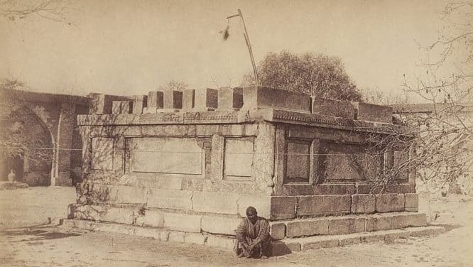 The photograph was taken by the renowned photographer and researcher Leon Barschevsky. His work made a significant contribution to documenting the architecture and everyday life of Samarkand and Bukhara in the second half of the XIXth century. The photograph dates from the 1870s–1880s. Some sources indicate a broader period - the second half of the XIXth century.
