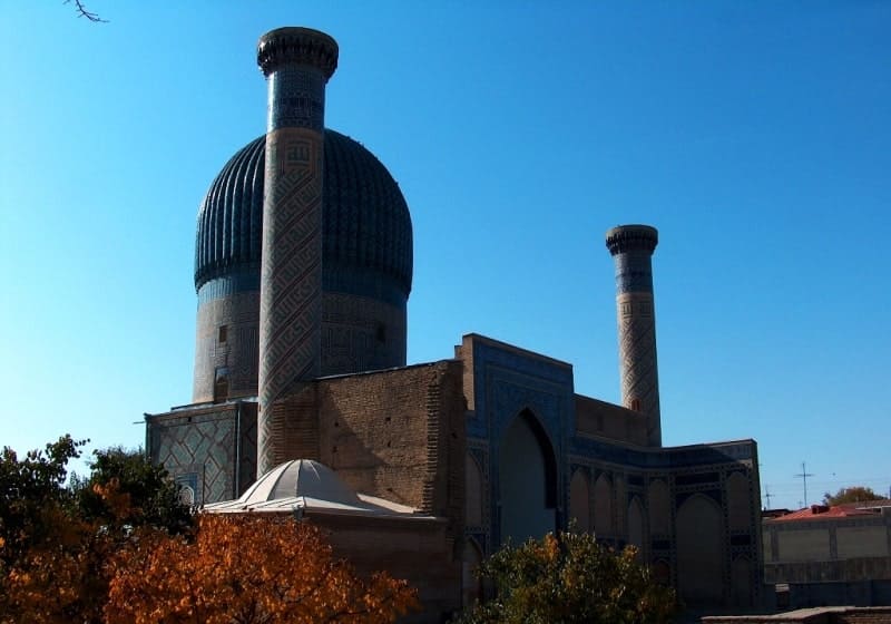 View of the tomb of Amir Timur.