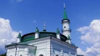 One-minaret stone mosque of architect Gabdully Effendi, monument of XIX century.