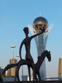Monument Baiterek in Astana.