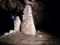 A stalagmite in cave Karku-Tan.