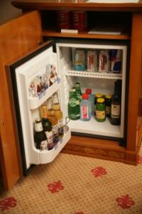 Mini-bar in guest rooms.