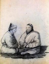 Сарыбагыши. Рисунок Павла Михайловича Кошарова.