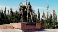 Памятник П.П.Семенову Тянь-Шанскому в поселка Балыкчи.