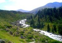 River Aksu. Dzungarsky Ala-Tau.