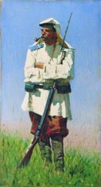 Туркестанский солдат. Василий Верещагин (1842-1904 г.г.).