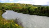 River Aksu in Kazakhstan.